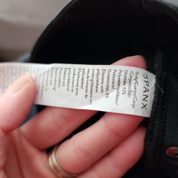 SPANX Leather-Like Straight Leg Pant in black size Small - Picture 4 of 10